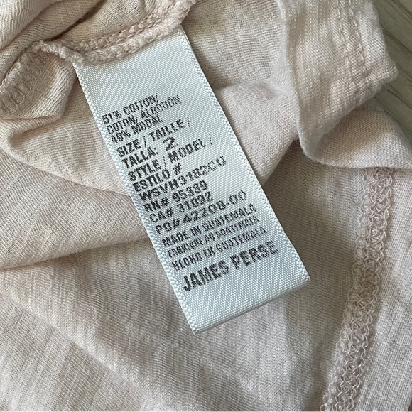 James Perse Tshirt scoop neck short sleeve womens Pink (medium) casual basic - Picture 5 of 6
